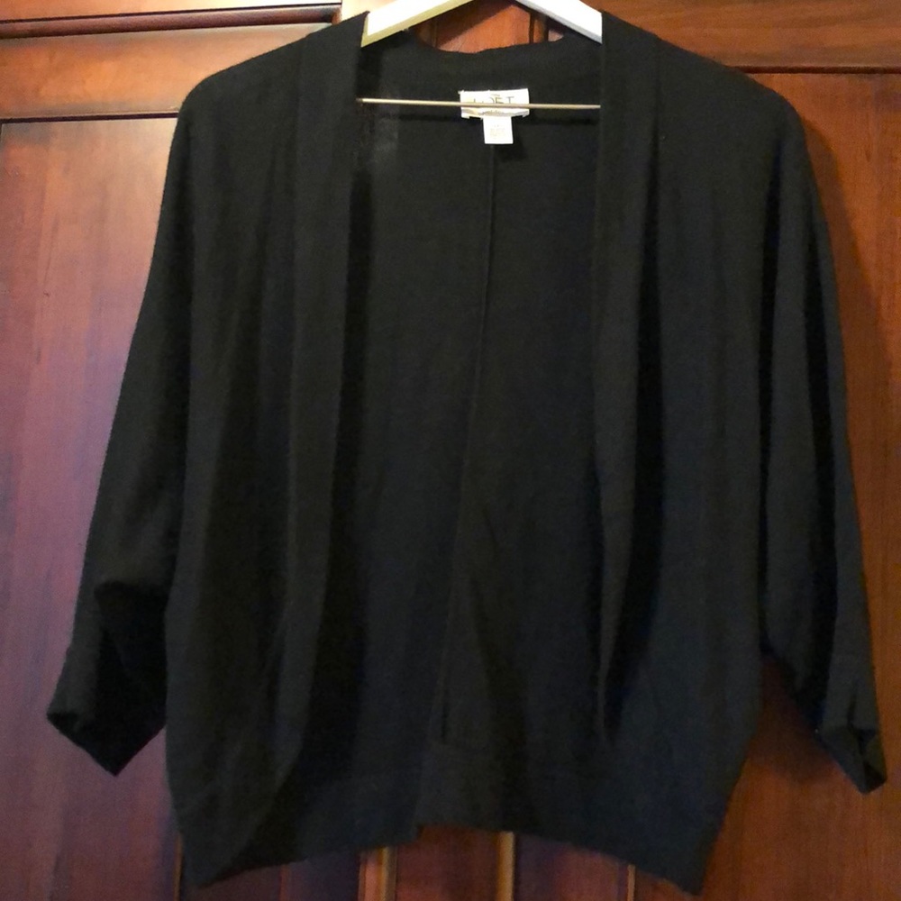 Loft petites black cropped bolero size Large.